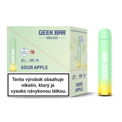 GEEKBAR Meloso Sour Apple 10PACK